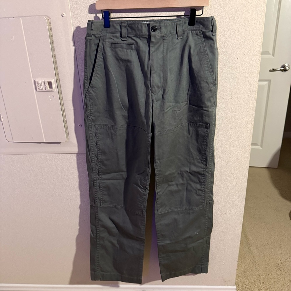 Theory Project Olive Utility Pants Men’s 33 Stretch Workwear Carpenter Style